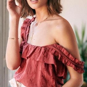 Sezane Hermine top Burnt Soil